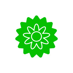 Vector Mini Flower Green Icon