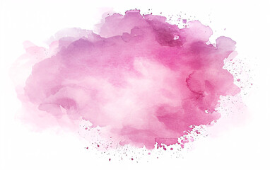 watercolor splashes forming a purple cloud shape on a white background for creative design projects