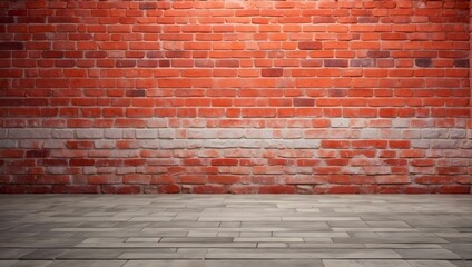 Red brick wall pattern texture, vibrant, Colorful gradient splash, hd, 4k, high-quality, highly detailed. generative AI