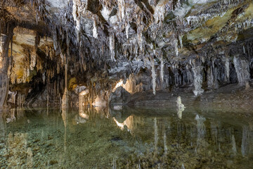 Reflection pool inside the Lehman caves, Nevada