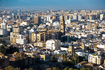 Fototapeta premium Castillo de Gibralfaro Malaga Spain
