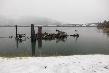 The famous Mary d' Hume with snow