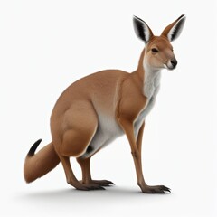 Kangaroo illustration on a white background