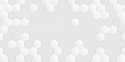 Hexagonal abstract metal background with light. Hexagonal gaming vector abstract tech background.	