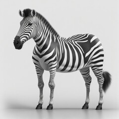 Zebra illustration on a white background