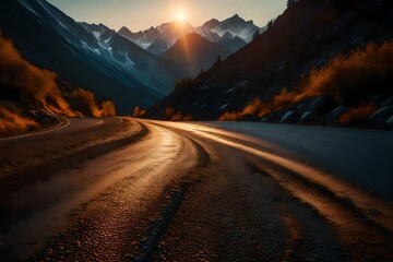 road in mountains