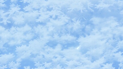 Dark blue background of frost. Seamless background template