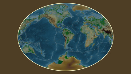 Altiplano plate - global map. Fahey. Physical
