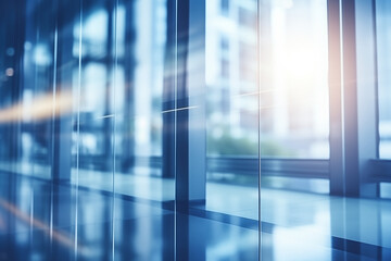 Blurred abstract office building background 