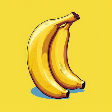 A colorful banana illustration