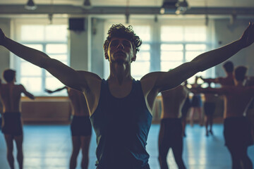 Fototapeta premium Embracing the Art: Youthful Dancer's Progress
