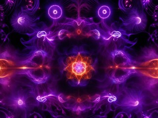 Obraz premium Ethereal Energy Fields: Kirlian Photography Unveiling the Unseen with AI Artistry