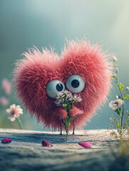 Fluffy heart 02