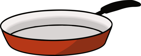 illustration of frypan non stick cooking pan
