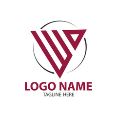 Monogram  initial letters WO creative corporate customs aphy logo design.