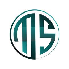 reative modern elegant trendy unique artistic . MS SM M S initial based letter icon logo .