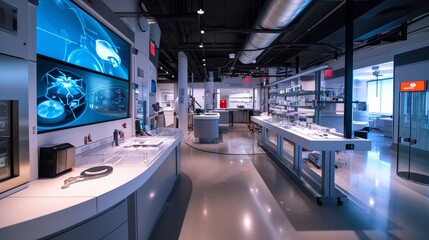 Obraz premium Innovation Lab: The Birthplace of Tomorrow's Tech