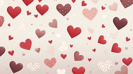 Stylish background featuring hearts that symbolize love's significance. generative ai