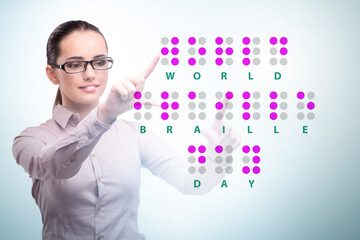 Concept of world braille day