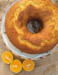 cake with orange