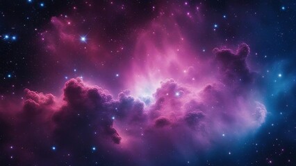 Fototapeta na wymiar background A deep space nebulae with a mix of colors and shapes. The image shows a large cloud of gas and dust