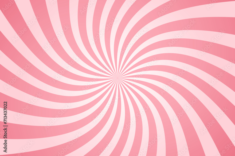 Wall mural candy color sunburst background. swirling radial ice cream background. swirl candy background