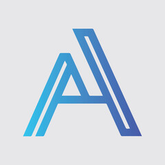 Letter A star logo icon design, Creative letter A logo symbol template elements Vectors