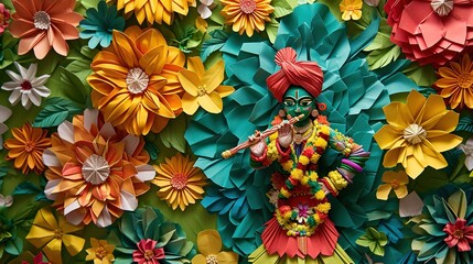 Origami of Indian Gods Like Paper Crafts