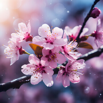 Beautiful pink flower in the spring season Free Photo,,
Beautiful Sukura Cherry Blossom in Japan