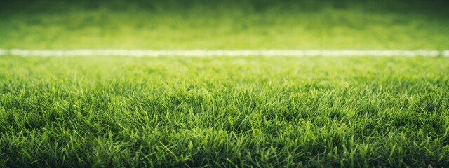 close up grass football field, soccer field for banner design  - obrazy, fototapety, plakaty