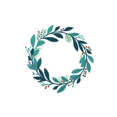 illustration of Christmas_wreath about Christmas