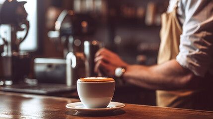 person pouring coffee into a cup of coffee