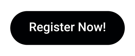 black 'Register Now' Button isolated on White Background