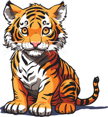 12 chinese zodiac. symbols of year. China New Year mascots isolated on white background. cute and Beautifully colored vector illustrations