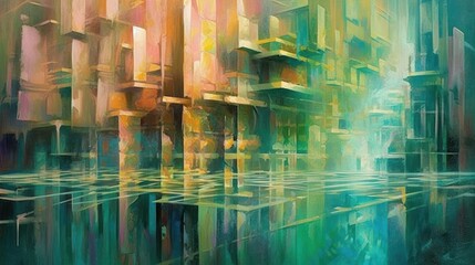 Obraz premium abstract painting called gestrification