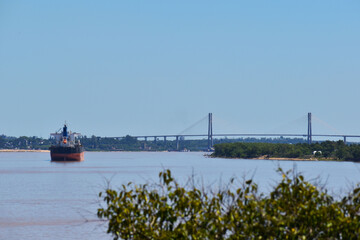 Vista del puente Rosario Victoria