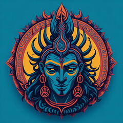 colorful tribal art and folklore illustration