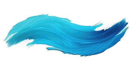 Sapphire Current: Dynamic Blue Paint Streak - obrazy, fototapety, plakaty