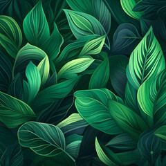 Background of 3d leaves,,
Texture of green leaves, green background pattern - Vector Pro Vector