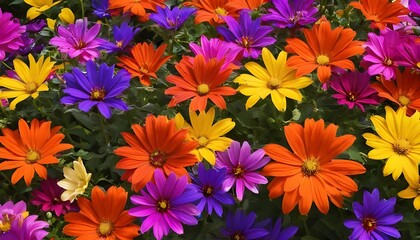 colorful flowers background