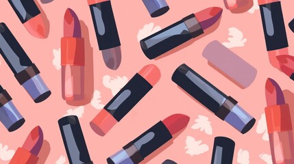 Obraz premium lipstick patern