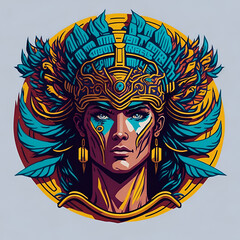 colorful tribal art and folklore illustration