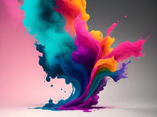 abstract watercolor background with splashes