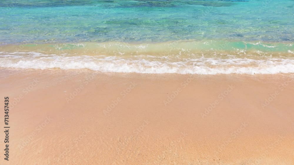 Wall mural beautiful tropical sea and sandy beach