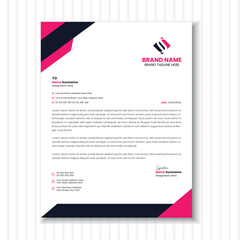 Modern Business Letterhead Design Template 