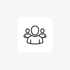 Testimonials black outline icon , vector, pixel perfect, illustrator file