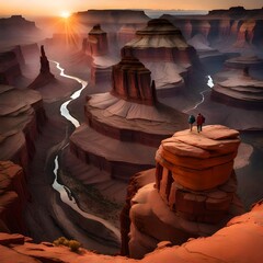 Daniel Kordan's lens captures the vastness of canyonlands, where the rugged terrain meets the endless sky, creating an awe-inspiring panoramic composition