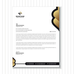 Modern Business Letterhead Design Template 