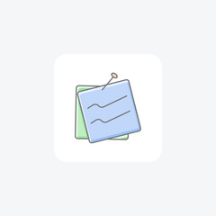 Privacy Policy awesome lineal color icon , vector, pixel perfect, illustrator file