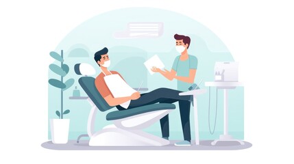 dental clinic , icon illustration, flat design	